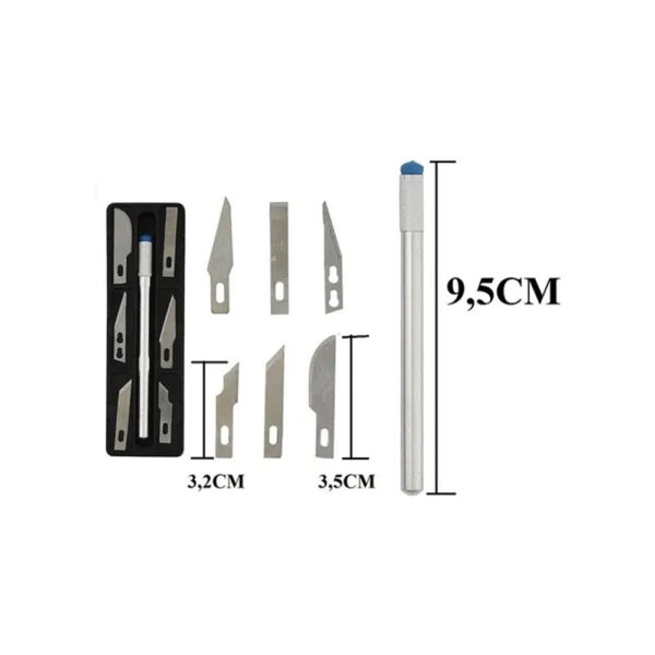 Kit Estilete de Precisão com 6 lâminas - Imagem 2