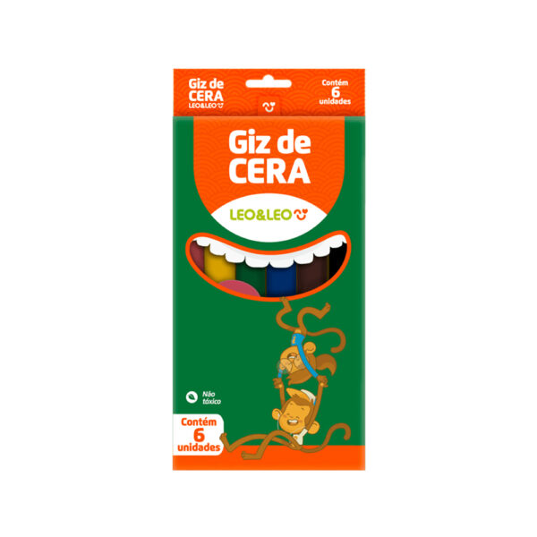Mini Giz de Cera 6 Cores Fino - Imagem 2